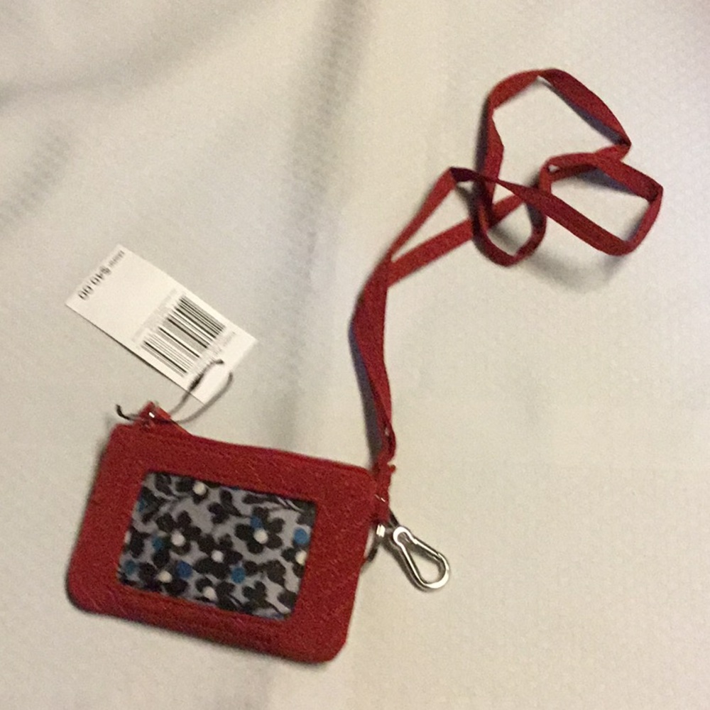 NWT VERA Bradley Zip ID and lanyard